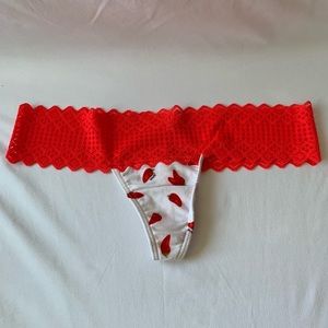 SMALL Lace trim Thong